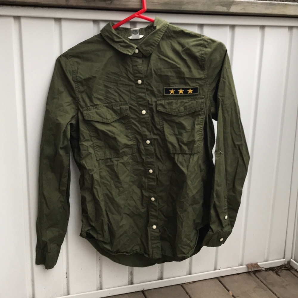 Forever 21 Olive green army jacket — worn once
